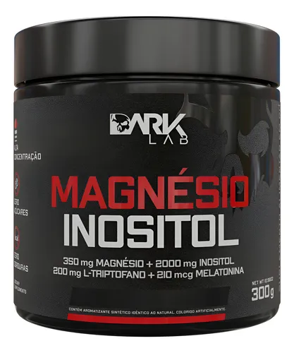 Magnésio E Inositol Taurina Melatonina 300g Dark Lab Maracujá