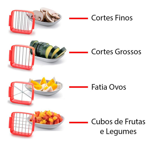 Imagem 3 de 6 de Fatiador 5 Em 1 Para Receitas Frutas Legumes E Saladas