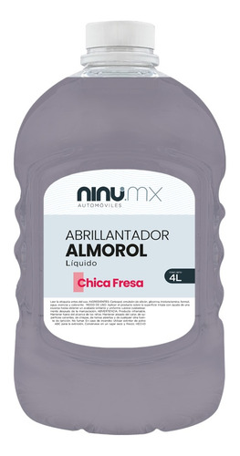 Abrillantador Almorol Autos Ninu 4 L Atomizable Color Chica Fresa