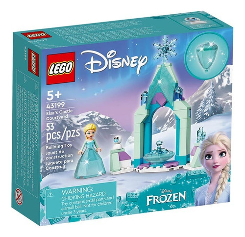 Kit Lego Disney Patio Del Castillo De Elsa 43199 53 Piezas