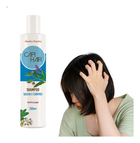 Shampoo Salvia Confrei Caspa Coceira Capi Hair Abelha Rainha