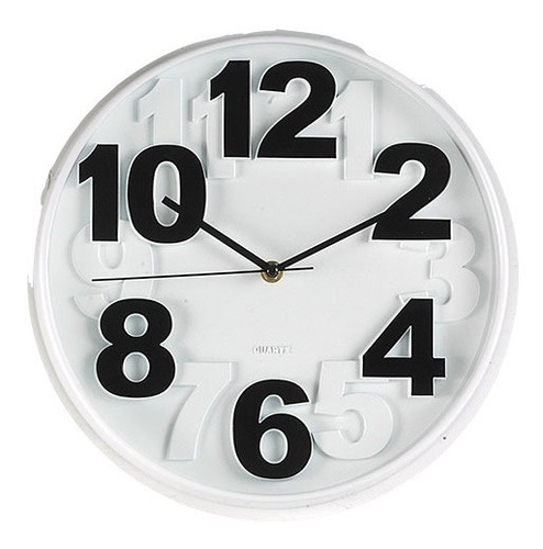 Reloj Redondo 30 Cm Con Numeros Pared Jovifel Art. 4574