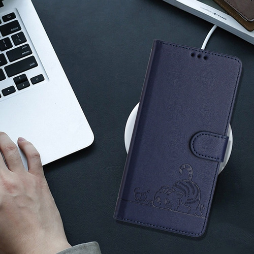 Funda Con Gato Y Ratón Para Samsung, Con Correa Y Tarjetero