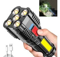 Comprar Lamparas De Mano Recargable Led Linterna De Alta Potencia 