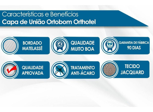 Capa De União Ortobom Orthotel King 1,96x2,05