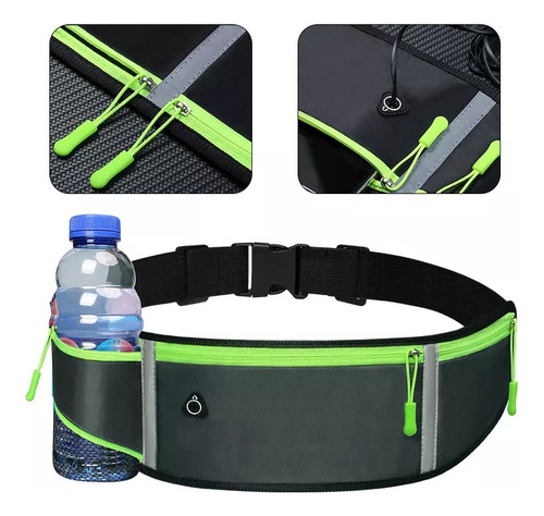 Cangurera Deportiva Luminosa 3pcs Para Correr Hombre Mujer