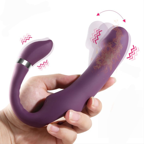 Vibrador U Doble Penetracion Con Movimiento Recargable Sex