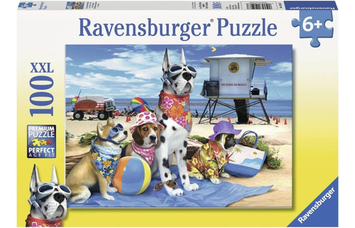 Ravensburger No Dogs On The Beach Rompecabezas De 100 Piezas