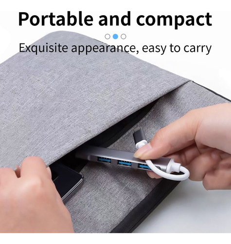 Expansor Usb C Usb 3.0, Estación De Acoplamiento Para Comput