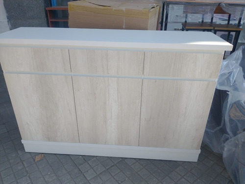 Bahiut Rack Vajillero 3 Caj. 4 Puertas- Mdf- 140 X 90 X 39