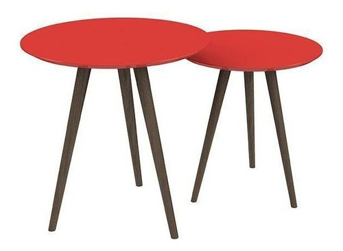 Conjunto De Mesa Redondo Vermelho - Pinoquio