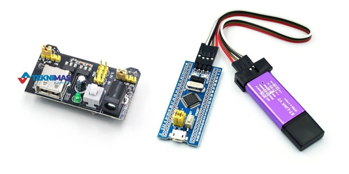 Kit Arm Stm32f103c8t6 + Gravador Stlink + Fonte Mb102 3.3/5v