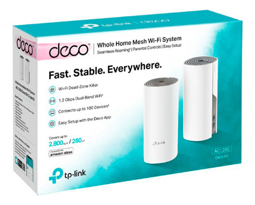 Access Point Tp-link Ac1200 Wifi 100mbps 5ghz Deco E4(2pack)