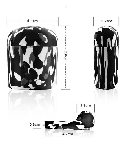 Imagen 3 de 4 de Audífonos Inalámbricos I7s Tws Bluetooh Camuflaje
