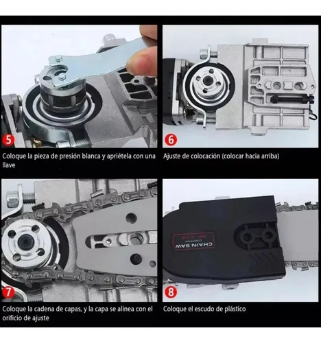 Adaptador Moto Sierra Esmeril Angular Galletero Sierra 12'
