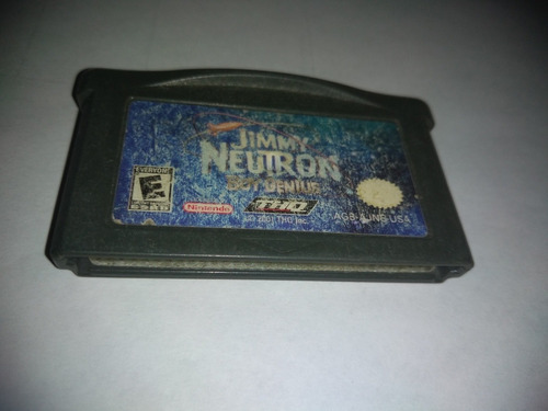 Nintendo Gameboy Advance Video Game Jimmy Neutron Boy Genius