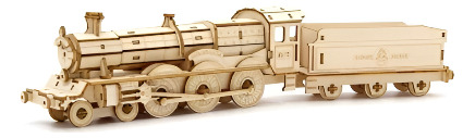 Rompecabezas 4d Hogwarts Express Modelo De Madera 148 Piezas
