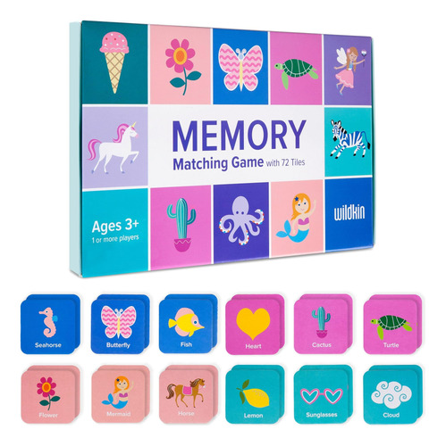 Wildkin Tarjetas De Juego De Memoria A Juego Para Ninos Y Ni