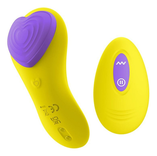 Vibrador De Calcinha Com Controle Remoto Amarelo - Intt