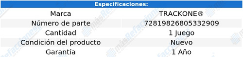Juego De Bujes Varilla Dirección Cimarron 84 Al 88 Trackone