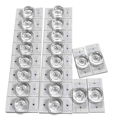 20 Perlas De Lámpara Smd De 3 V Para Accesorios De Reparació