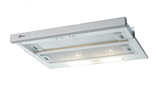 Imagem 1 de 1 de Exaustor Depurador de Cozinha Fischer Slim aço inoxidável embutido 60cm x 17.5cm x 28cm branco e inox 127V