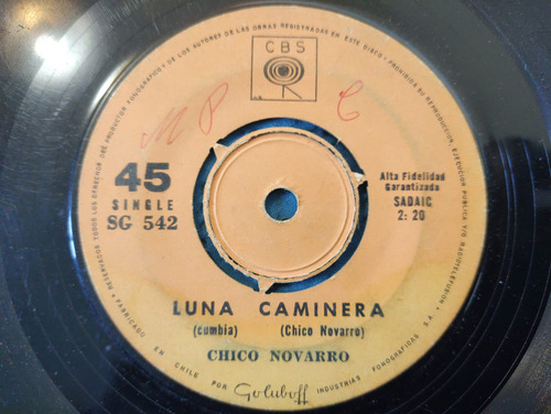 Vinilo Single De Chico Novarro -- Mirando Tele ( B69 (Usado)