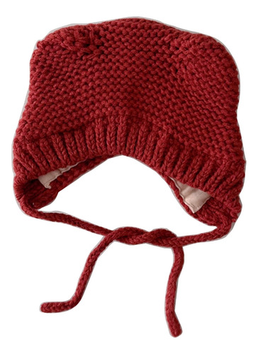 Gorro De Punto Para Bebé Con Orejas De Gato (r), Color Liso,