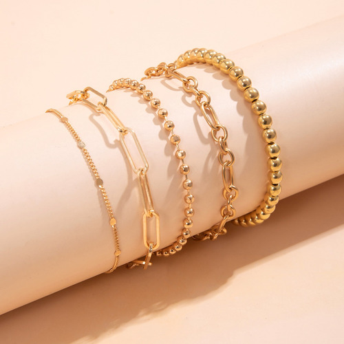 Pulseras Simples De Cadena Fina De Metal A Mano Para Joyas D