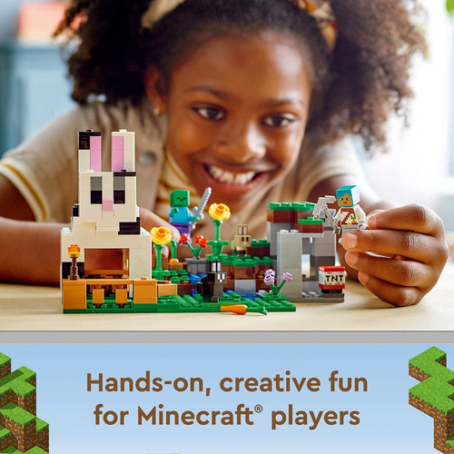 Lego Minecraft - El Rancho-conejo 21181 Cantidad De Pzs 340