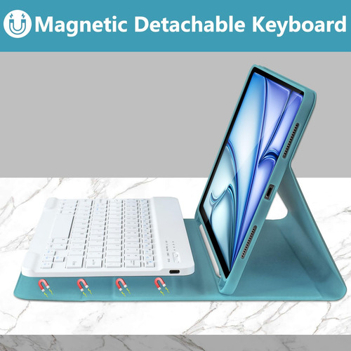 Kbcase Para iPad Air 11 Pulgadas (mcase Con Teclado, Estuche