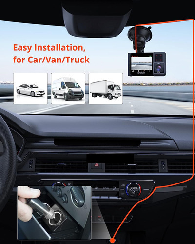 Dashcam Kingslim D1 Pro, Gps, Wifi, Con Visión Nocturna