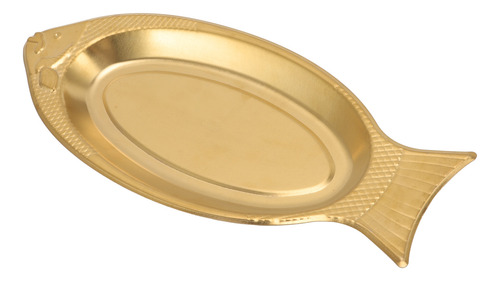 Plato Para Servir De Acero Inoxidable Con Forma De Pescado E