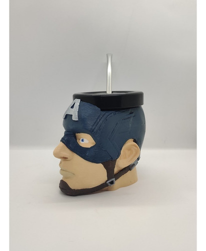 Mate Capitán América Impreso En 3d