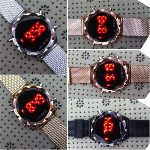 Relógio Feminino Fecho Fivela + Pulseira & Caixa 10 Unidades
