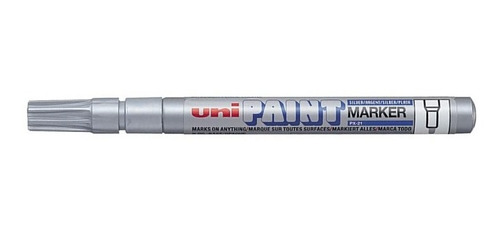 Marcador Uni Ball Uni Paint Px-21 Trazo 0,8 A 1,2mm Plata 