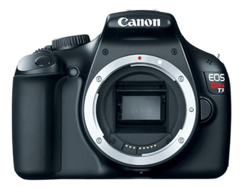  Canon EOS Rebel T3 DSLR cor  preto