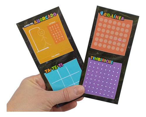 10 Combo Juegos Borrables De 4 Juegos X Bolsita + Marcador