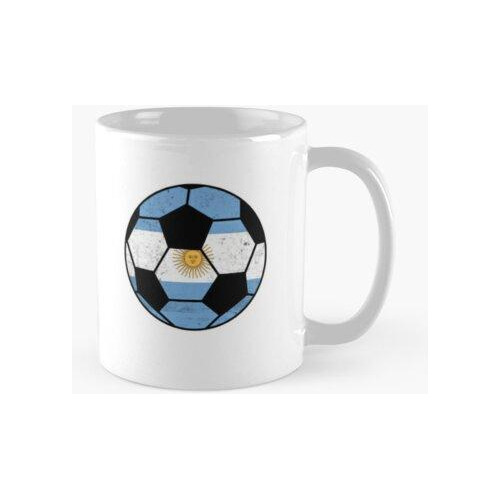 Taza Argentina Bandera Balón De Fútbol Fútbol Argentino Cali