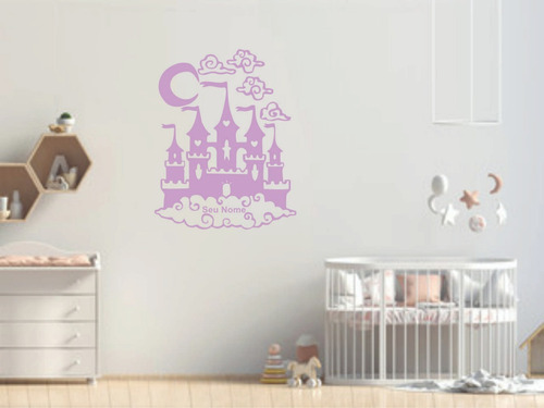 Adesivo Quarto Infantil Menina Castelo Princesa Parede