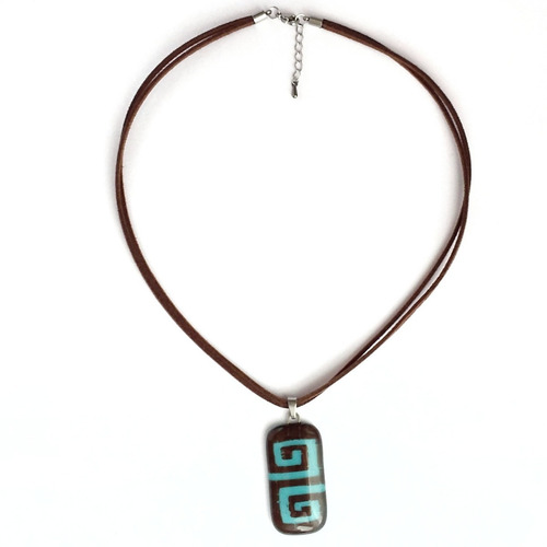 Imagen 2 de 4 de Collar Casual Grecas Mexicanas Artesanal