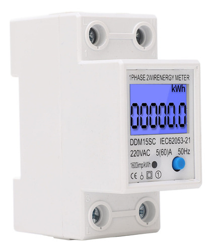 . Medidor De Energía Digital Lcd Monofásico 2p De Uso De