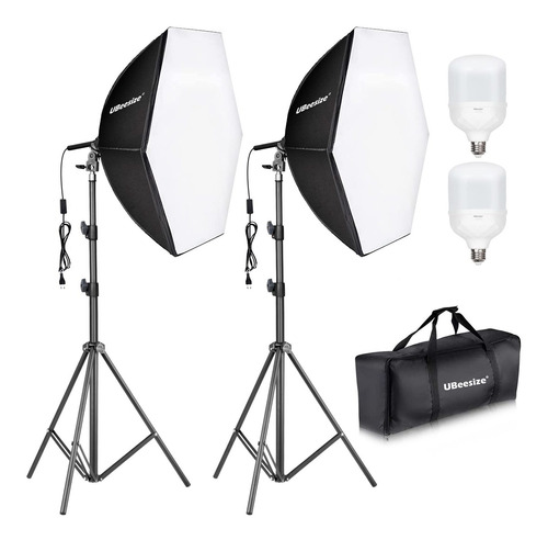 Ubeesize Softbox Kit De Iluminacion Para Fotografia