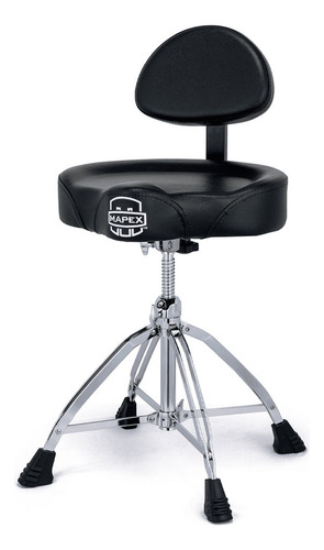 Banco Mapex New T875 Selim C/ Encosto Regulagem Altura Rosca