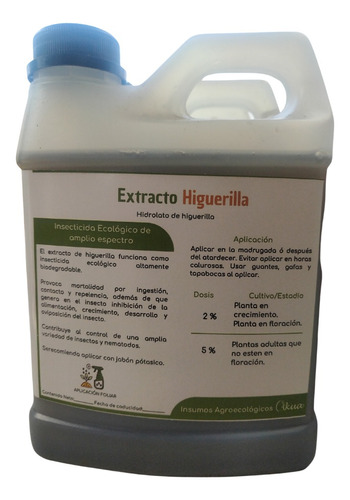 Extracto De Higuerilla Insecticida Ecológico Garrafa 5l