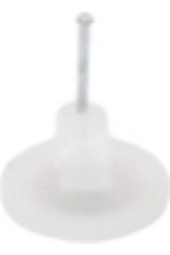 Grapa Para Cable Redondo De 5mm Color Transparente (100pzs)