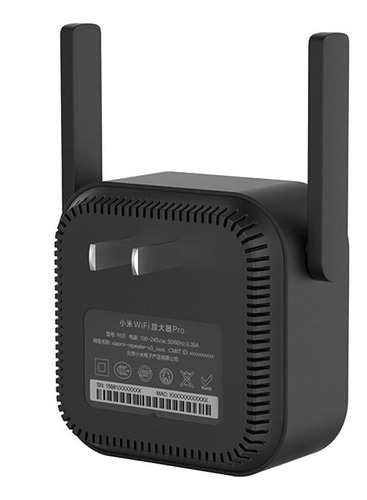 Imagen 7 de 12 de Repetidor, Range extender Xiaomi Mi Wi-Fi Range Extender Pro R03 negro 100V/240V