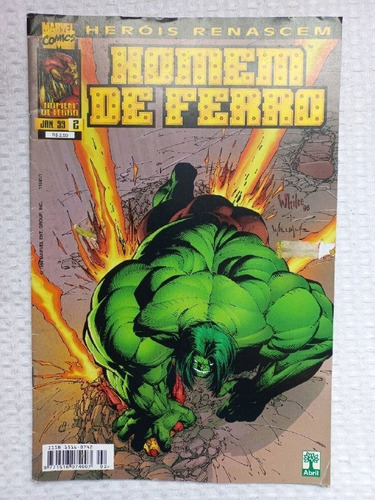 Hq Heróis Renascem - Homem De Ferro / Editora Abril 1999 (Usado)
