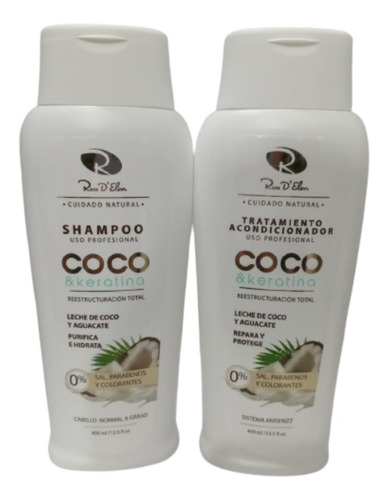 Shampoo + Tratamiento Coco Y Ke - mL a $88