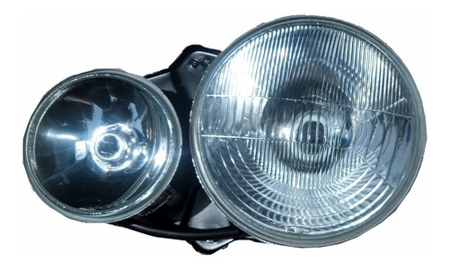 Imagem 3 de 5 de Farol + Moldura L-200 Quadrada 2001/2006 Lado Esquerdo